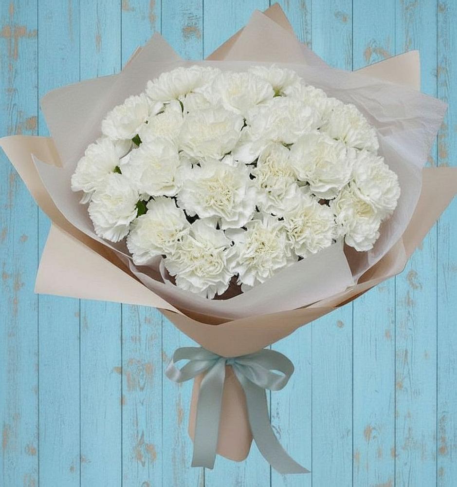 Букет цветов из: Гвоздики в Янкуле