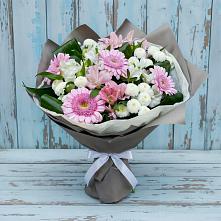 Букет цветов из:  Герберы, Альстромерии и Хризантемы в Янкуле