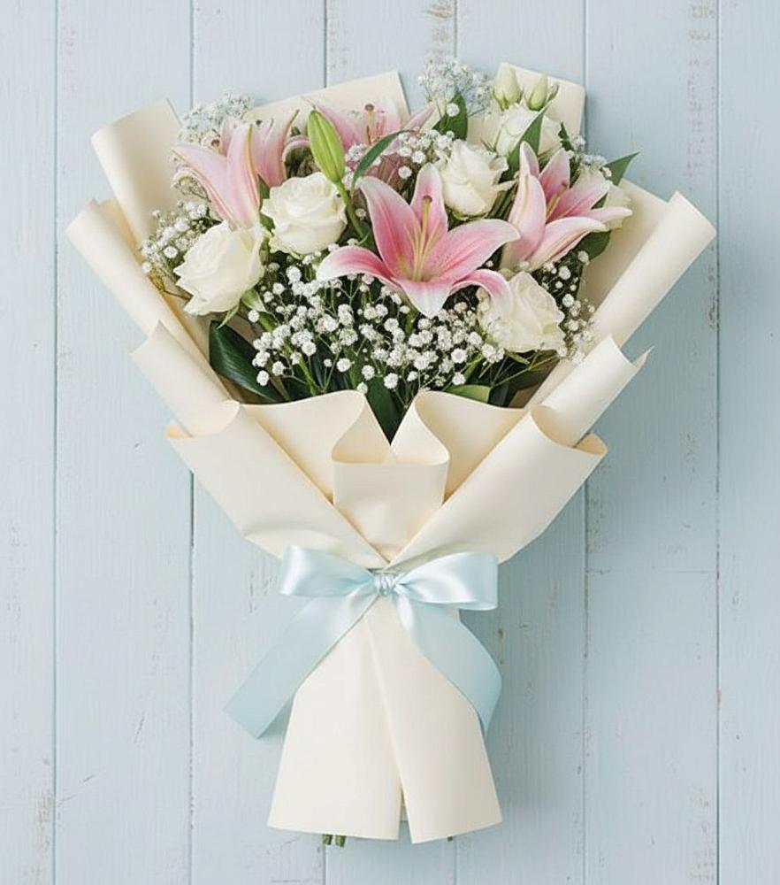 Букет цветов из: Лилии в Янкуле