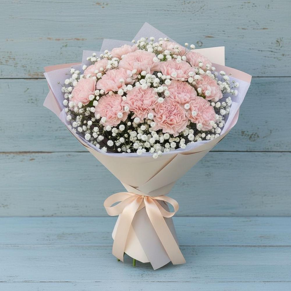 Букет цветов из: Гвоздики в Янкуле