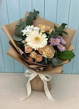 Букет цветов из:  Герберы и Хризантемы в Янкуле