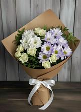 Букет цветов из:  Хризантемы и Розы в Янкуле