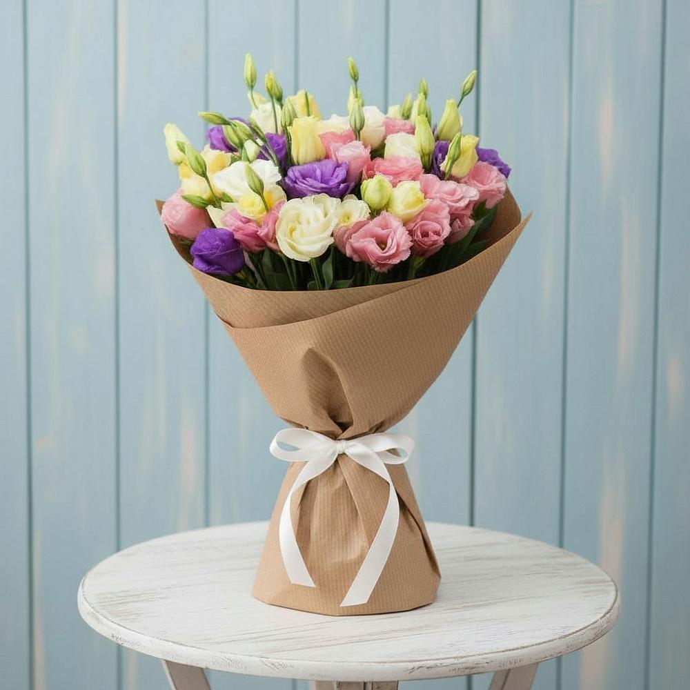 Букет цветов из: Лизиантусы в Янкуле