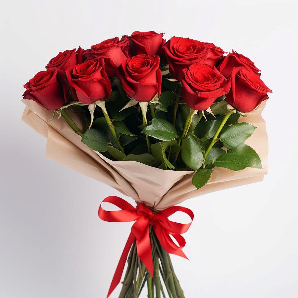Букет 11 Красных роз Эдлесс Лав в Янкуле