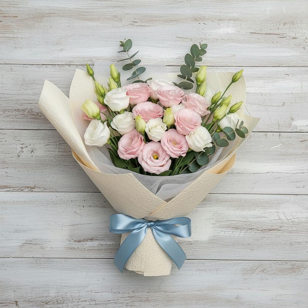 Букет цветов из: Лизиантусы в Янкуле